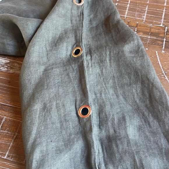 Wide leg; elastic with drawstring; linen made in Italy; NWT - Picture 5 of 8